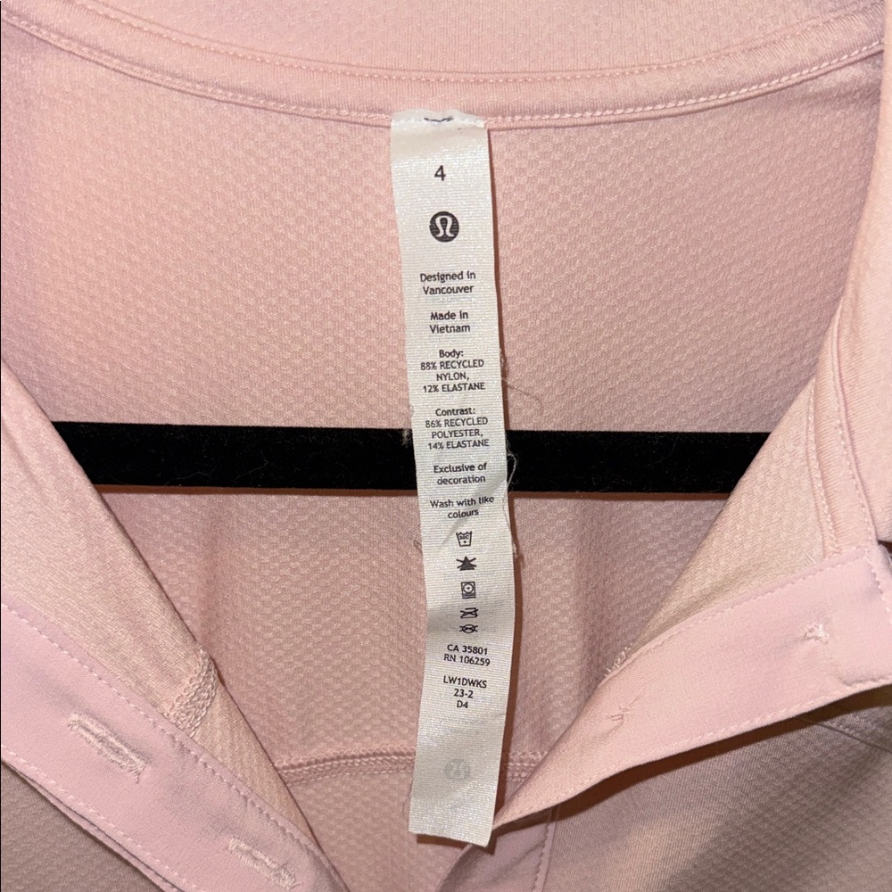 Lululemon Athletica Light Pink Sleeveless Tank Top - Picture 2 of 3